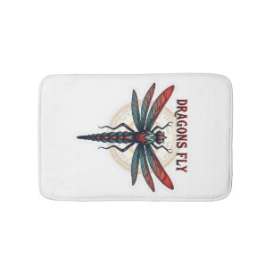 Cool Machined Steampunk Dragonfly - Dragons Fly -  Bath Mat