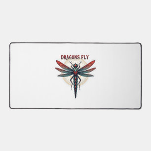Cool Machined Steampunk Dragonfly - Dragons Fly - Desk Mat