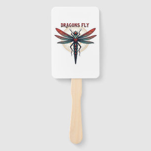Cool Machined Steampunk Dragonfly - Dragons Fly - Hand Fan