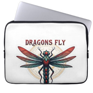 Cool Machined Steampunk Dragonfly - Dragons Fly -  Laptop Sleeve