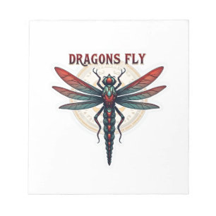 Cool Machined Steampunk Dragonfly - Dragons Fly - Notepad
