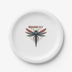 Cool Machined Steampunk Dragonfly - Dragons Fly -  Paper Plate