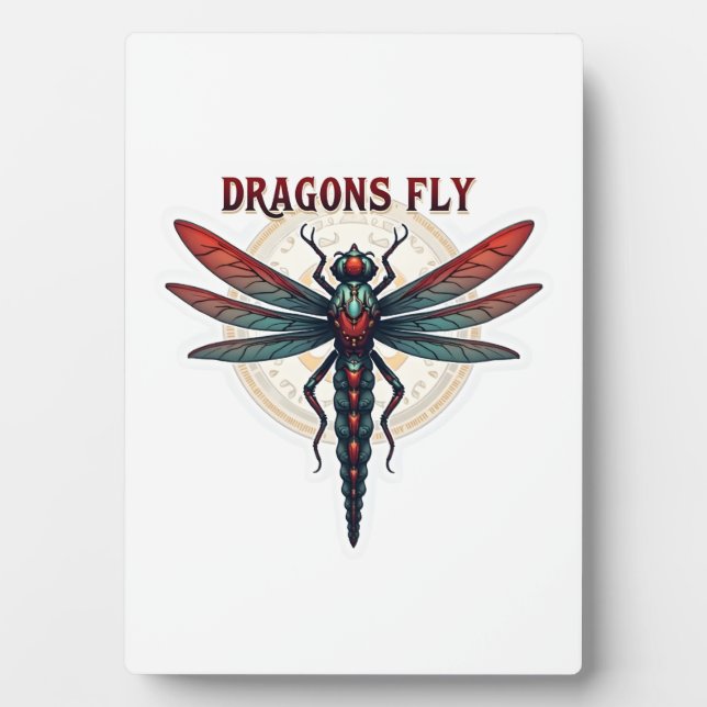Cool Machined Steampunk Dragonfly - Dragons Fly -  Plaque (Front)