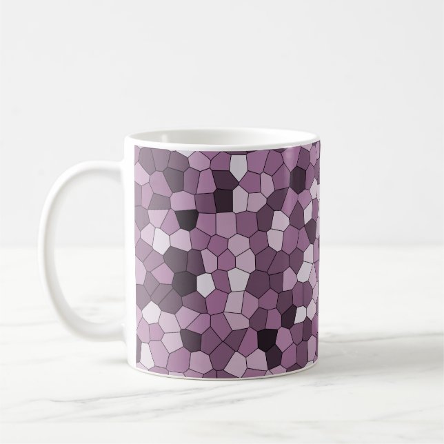 COOL Magenta Purple Pink Pattern Coffee Mug (Left)