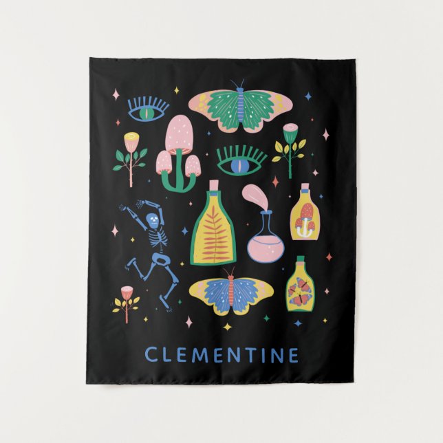 Cool Magic Potion Apothecary Alchemy Personalised Tapestry (Front)