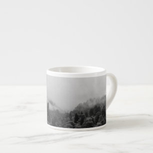 Cool, magical foggy nature espresso cup