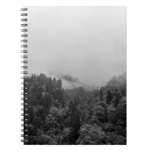 Cool, magical foggy nature notebook (Front)