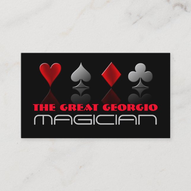 Cool Magician, Entertainment Card (Front)