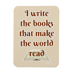 Cool Make the Whole World Read Author Motto Magnet