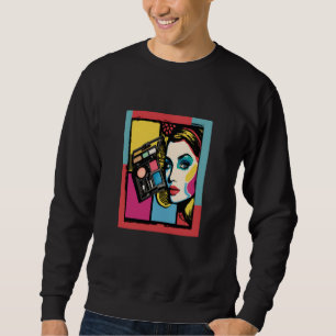 Cool Makeup Artist Pop Makeup Kit Mom Sweatshirt