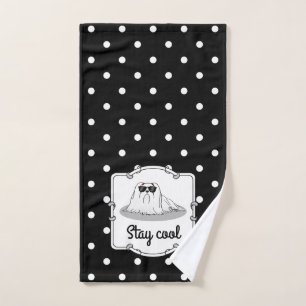 Cool Maltese Dog with Sunglasses - Cute Bath Towel Set