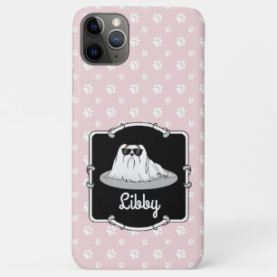Cool Maltese Dog with Sunglasses - Cute iPhone 11 Pro Max Case