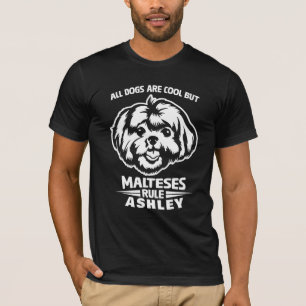 Cool Maltese Rule Dog T-Shirt