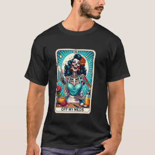 Cool Mama Club Tarot Card Skeleton Halloween T-Shirt