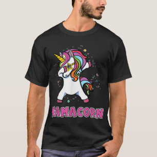 Cool Mamacorn Unicorn Costume for Mum Mother's Day T-Shirt