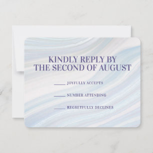 Cool Marble Geode RSVP Card