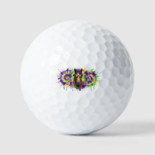 Cool Mardi Gras Horse Tie Dye gift Golf Balls