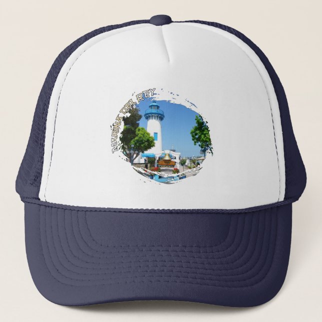 Cool Marina Del Rey Hat! Trucker Hat (Front)