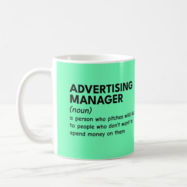 Cool Marketing Manager Gift Coffee Mug (Left)