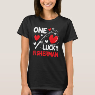 Cool Matching Outfit Couple Fishing, One Lucky Fis T-Shirt