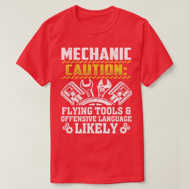 Cool Mechanic For Men Drag Race Automobile Garage  T-Shirt (Design Front)