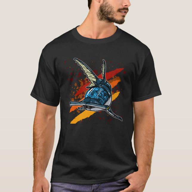 Cool mechanical Shark T-Shirt (Front)
