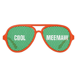 Cool Meemaw Grandma Funny Playful Aviator Sunglasses
