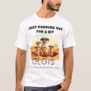 Cool Meerkat in Shades - World Meerkat Day Special T-Shirt