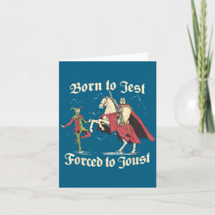 Cool Meme Medieval Vintage Graphic Knights Funny P Card