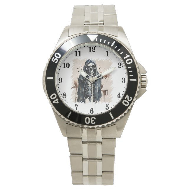 Cool men skeleton lovers  watch (Front)