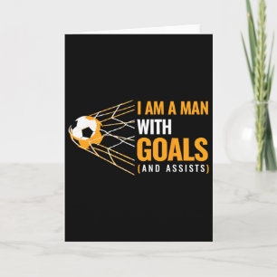 Cool Mens Motivational Goals I Am A Man With Goals Card