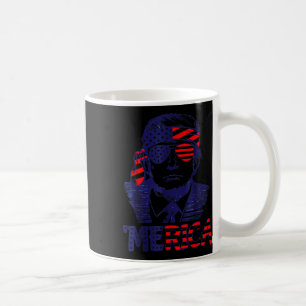 Cool merica Trump Happy 4th Of July Trump American Coffee Mug