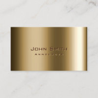 Cool Metal Bronze Announcer Business Card