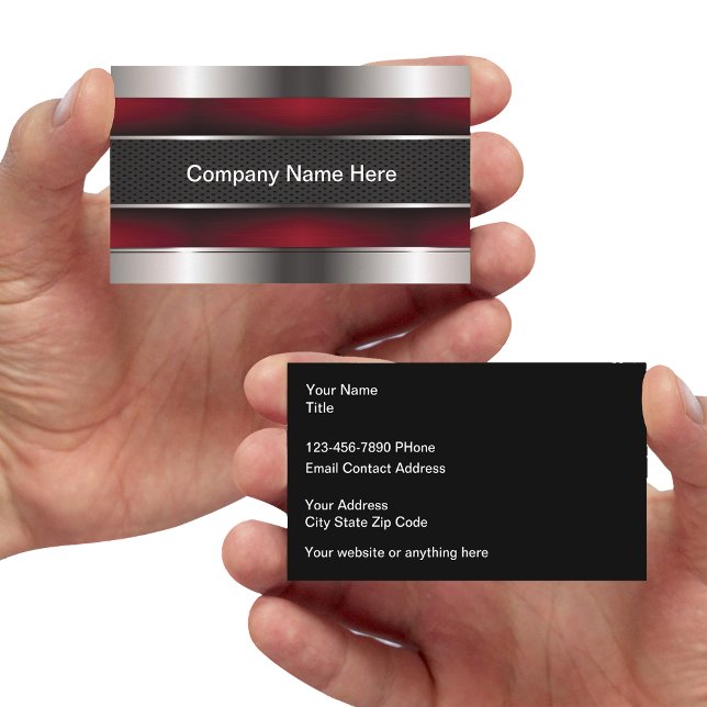 Cool Metallic Unique Business Cards (Creator Uploaded)