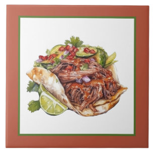 cool Mexican food home Business crafting Ceramic Tile
