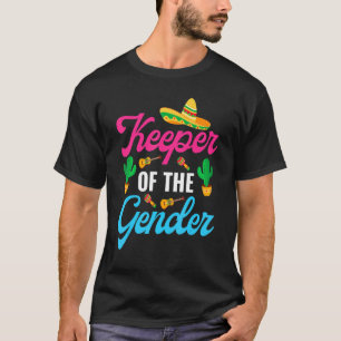 Cool Mexican Gender Reveal Baby Fiesta T-Shirt