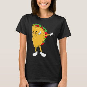 Cool Mexico Dabbing Taco Funny Mexican Food T-Shirt