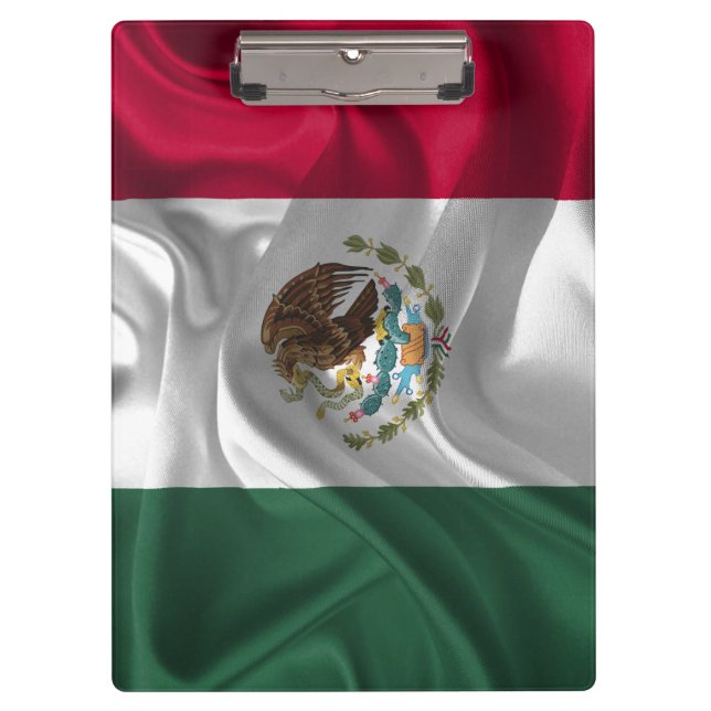 Cool Mexico Flag Design Clipboard (Front)