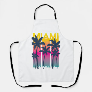 Cool Miami Florida Graphic Design Tees, I Love Mia Apron