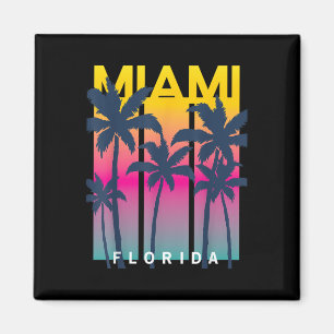 Cool Miami Florida Graphic Design Tees, I Love Mia Magnet