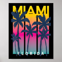 Cool Miami Florida Graphic Design Tees, I Love Mia