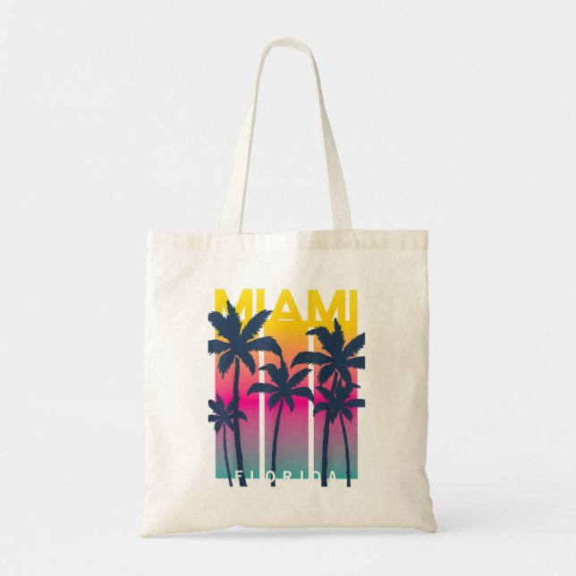 Cool Miami Florida Graphic Design Tees, I Love Mia Tote Bag (Front)