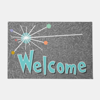 Cool Mid Century Modern "WELCOME" Doormat