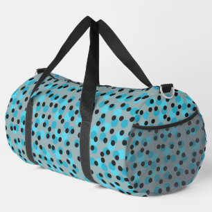 Cool Mid-Century Retro Iceberg Dots Duffle Bag