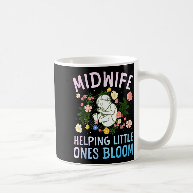 Cool Midwife Art For Women Midwifery Doula Nursing Coffee Mug (Right)