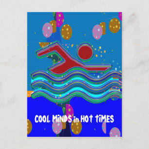 COOL MINDS in Hot Times Postcard