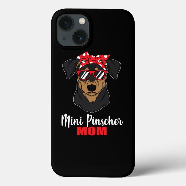 Cool Mini Pinscher Dog Mum Dog Lover Pet Gift Case-Mate iPhone Case (Back)