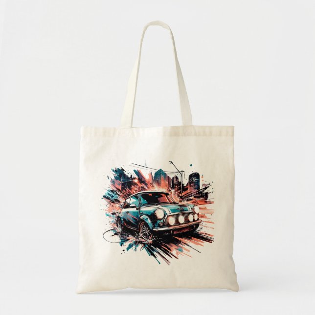 Cool minicar tote bag (Front)