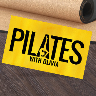 Cool Minimal Pilates Instructor Business Card