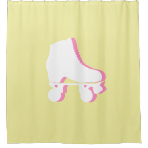 Cool Minimal Roller Skates Quad Derby Skater Gift  Shower Curtain